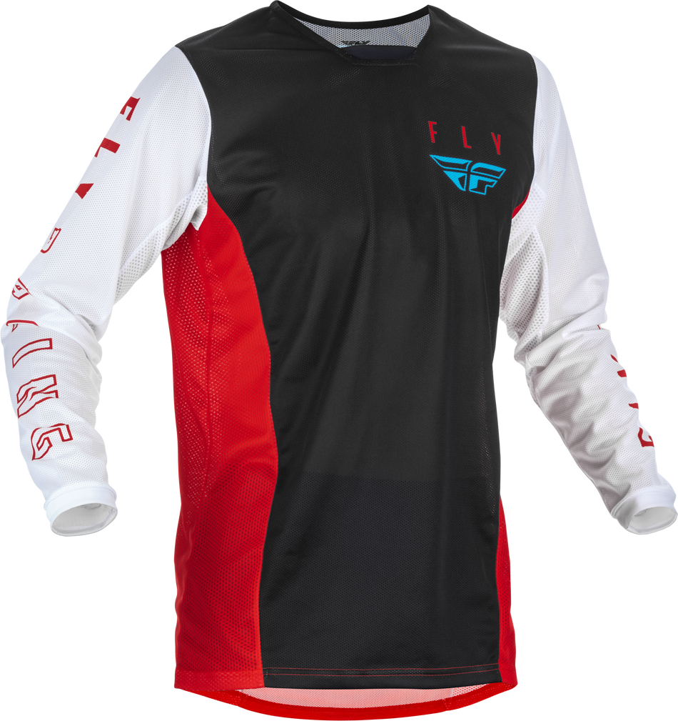 FLY RACING Youth Kinetic Mesh Jersey Red/White/Blue Yx 375-314YX