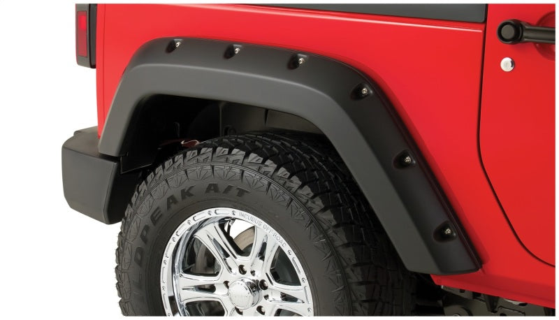Bushwacker 17-18 Ford F-250 Super Duty Pocket Style Flares 2pc - Black 20106-02