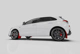 Rally Armor 19-21 Hyundai Elantra N Line Black UR Mud Flap w/ Performance Blue Logo MF59-UR-BLK/PBL