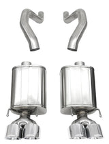 Corsa 06-13 Chevy Corvette C6 Z06 7.0L / 09-13 ZR1 6.2L Polished AxleBack Exhaust w/4.5in Twin Tips 21077