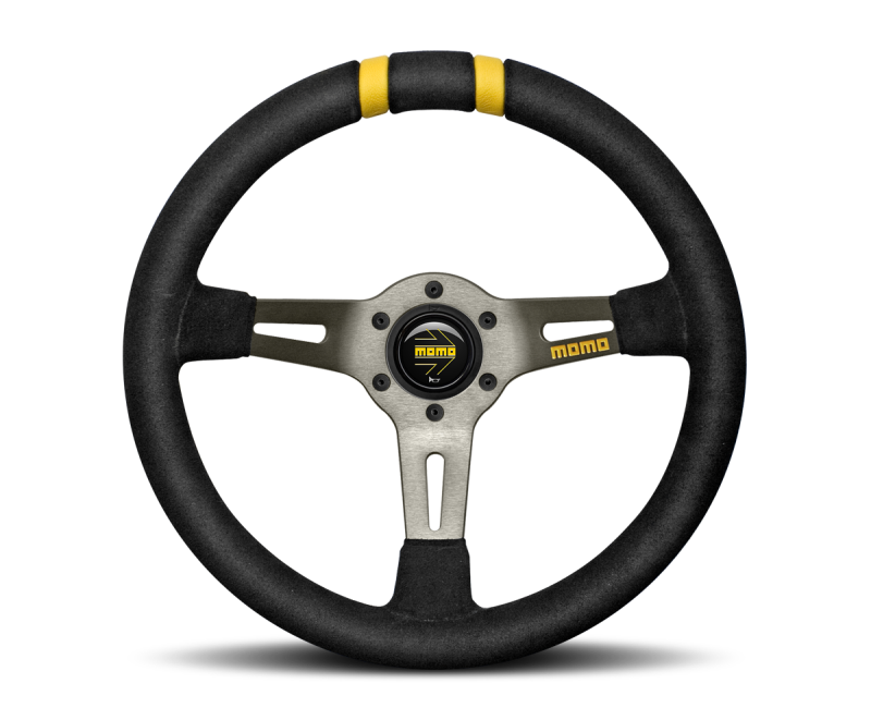 Momo MODDRIFT Steering Wheel 330 mm -  Black Suede/Anth Spokes/2 Stripes R1907/33S