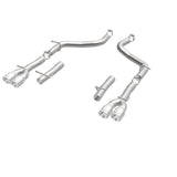 MagnaFlow Axle-Back, SS, 2.5in, Quad Split Rear 3.5in Tip 2015 Dodge Challenger 3.6L V6 19218