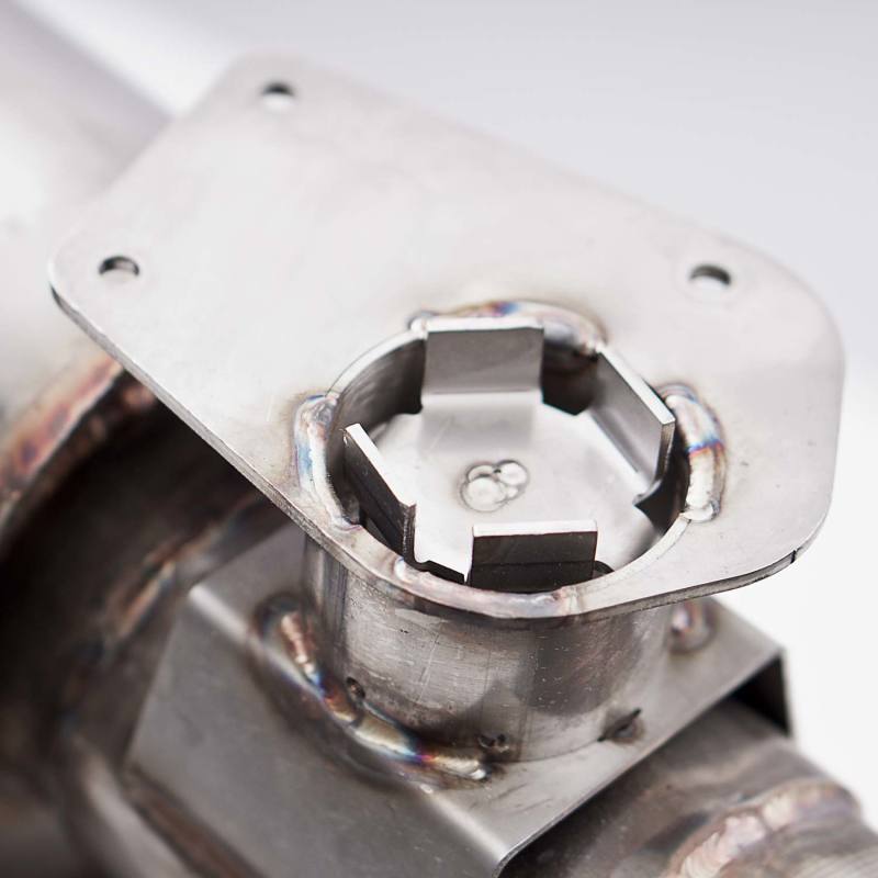 Stainless Works 2016+ Chevy Camaro SS 3in Redline Factory Connect Axle Back w/Valve & 4in Quad Tips CA16RVMKSFCR