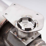 Stainless Works 2016+ Chevy Camaro SS 3in Redline Factory Connect Axle Back w/Valve & 4in Quad Tips CA16RVMKSFCR