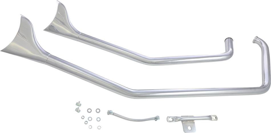 PAUGHCO Fishtail Exhaust - Upswept DS716B2F