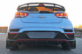 Rally Armor 19-22 Hyundai Veloster N Black UR Mud Flap w/ Red Logo MF57-UR-BLK/RD