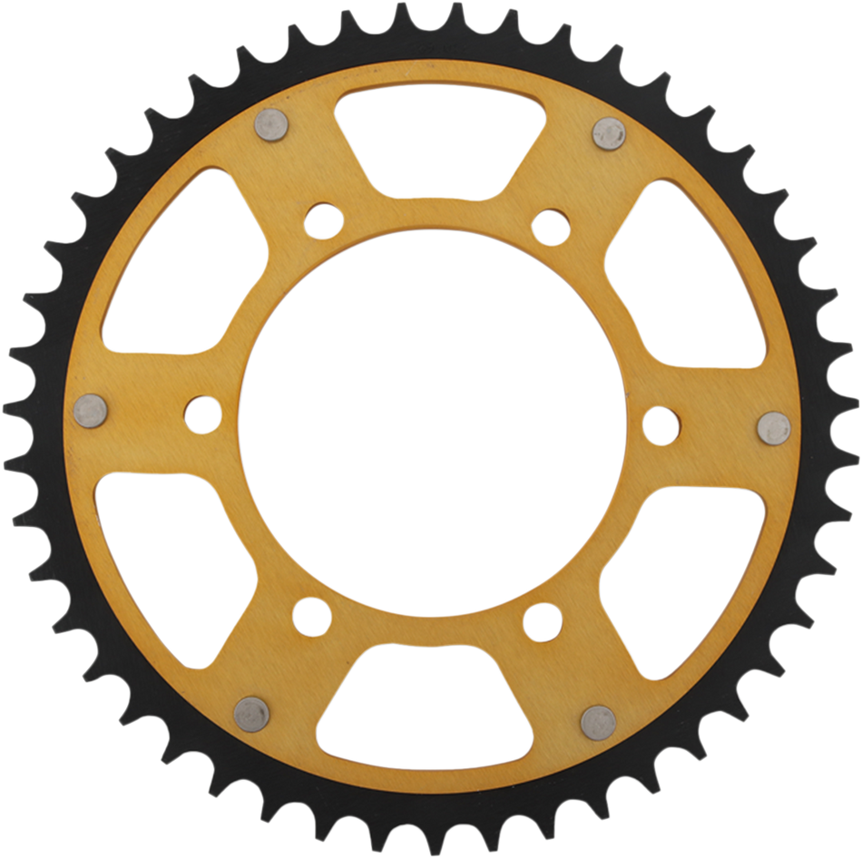 SUPERSPROX Stealth Rear Sprocket - 47 Tooth - Gold - Kawasaki/Yamaha/Suzuki RST-486-47-GLD