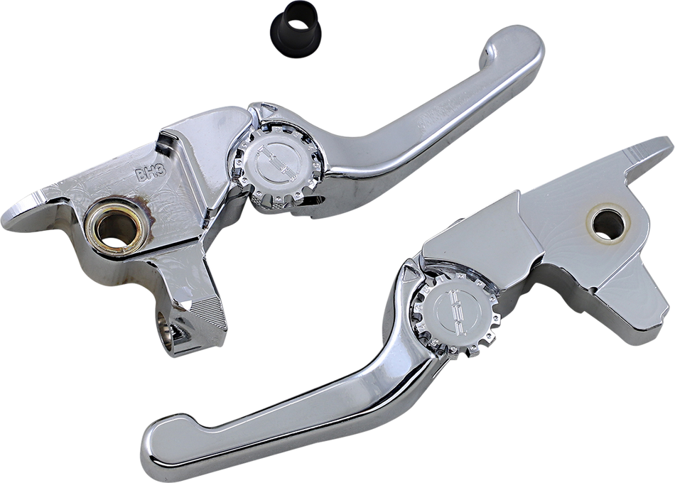 POWERSTANDS RACING Lever Set - Anthem - Shorty - Chrome 12-01661-20