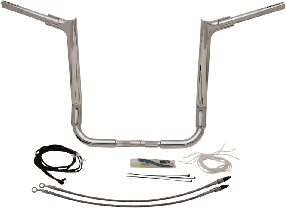 FAT BAGGERS INC. Handlebar Kit - Pointed Top - 16" - Chrome 809216