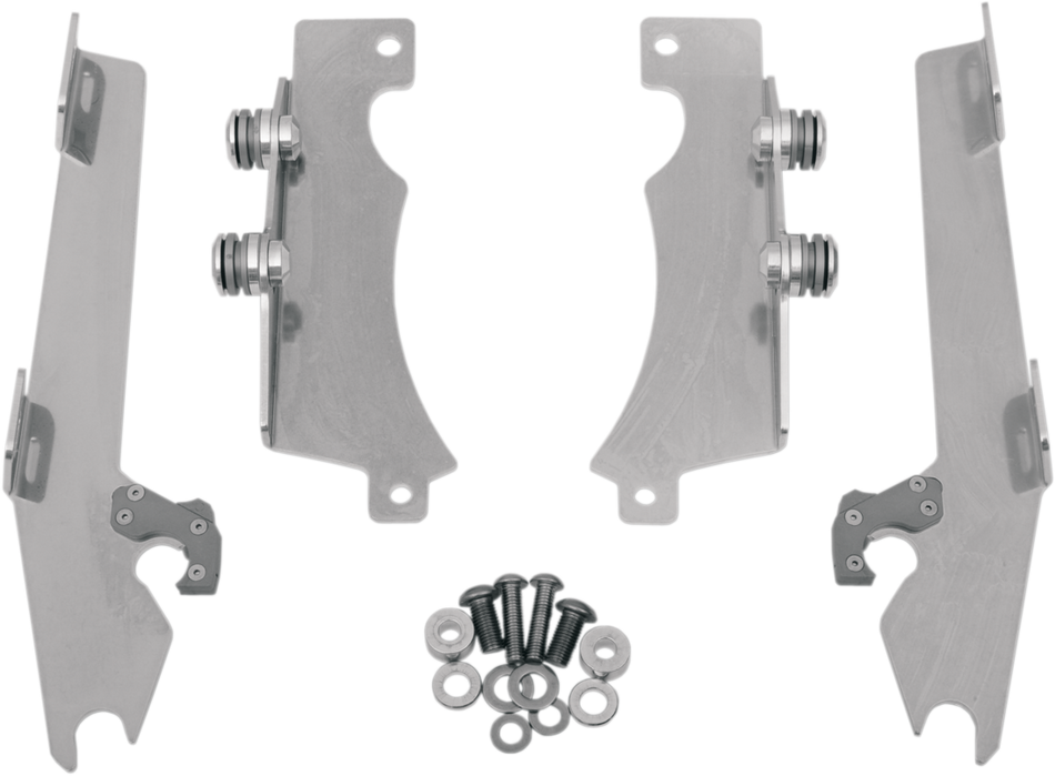 MEMPHIS SHADES Batwing Trigger Lock Mounting Kit - Vstar - Polished MEK1909