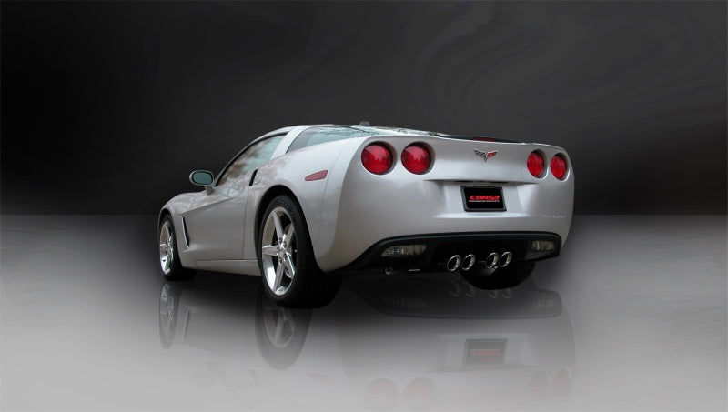 Corsa 09-13 Chevrolet Corvette C6 6.2L V8 Polished Sport Axle-Back Exhaust 14108