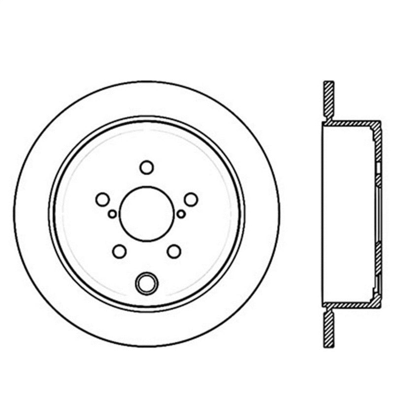 StopTech Power Slot 08-10 WRX Rear Right Slotted Rotor 126.47029SR