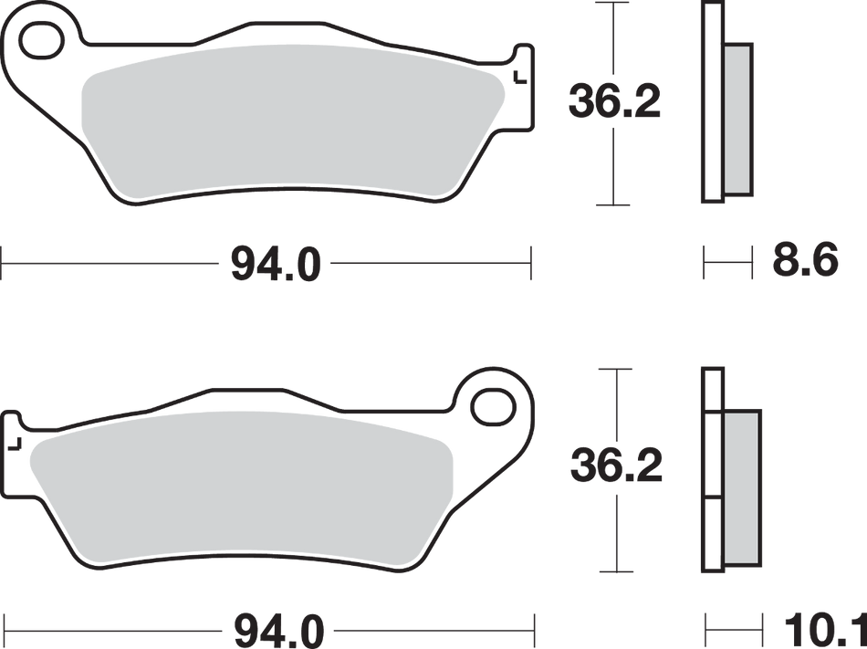 SBS LS Brake Pads - Yamaha - 742LS 742LS