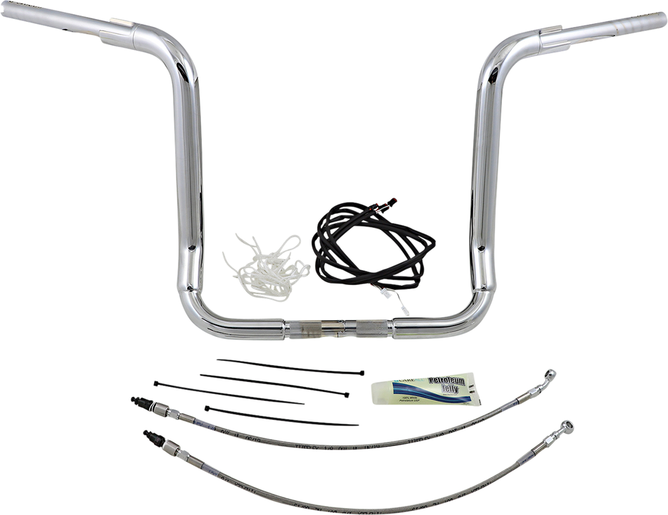 FAT BAGGERS INC. Handlebar Kit - Rounded Top - 16" - Chrome 809516