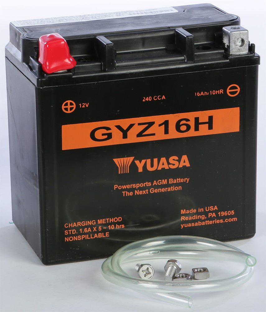 YUASA Batterie Gyz16h versiegelt, werkseitig aktiviert, YUAM716GH