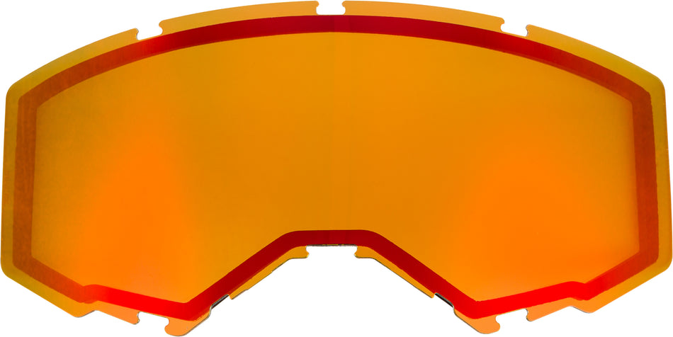 FLY RACING Dual Lens W/O Vents Adult Red Mirror/Amber FLB-033