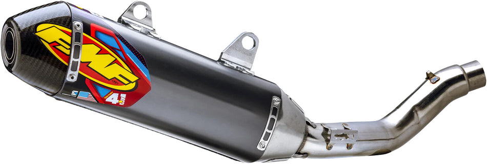 FMF Factory 4.1 RCT Slip-On Muffler - Stainless Steel - Carbon Fiber Cap  KX 450  2024  042403