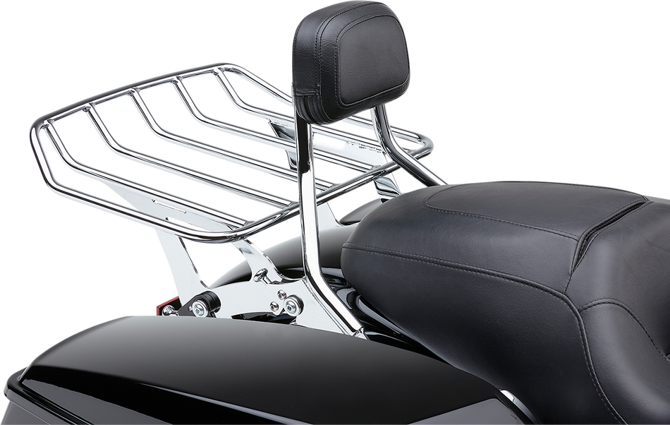 COBRA Detachable Backrest - Chrome - Short - FLH/FLT 602-2200