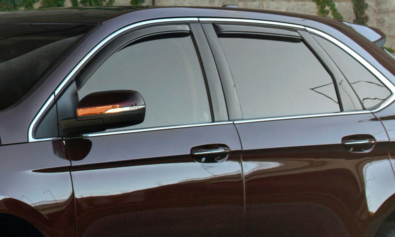 AVS 07-12 Hyundai Santa Fe Ventvisor In-Channel Front & Rear Window Deflectors 4pc - Smoke 194253