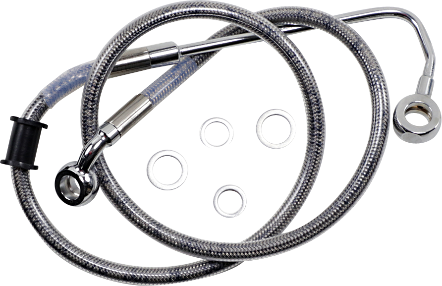 DRAG SPECIALTIES Brake Line - Front (Upper) - Stainless Steel 618300