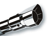 Borla Universal Polished Tip Single Square Angle-Cut Intercooled (inlet 2 1/2in. Outlet 2 7/8 x 2 3/ 20132