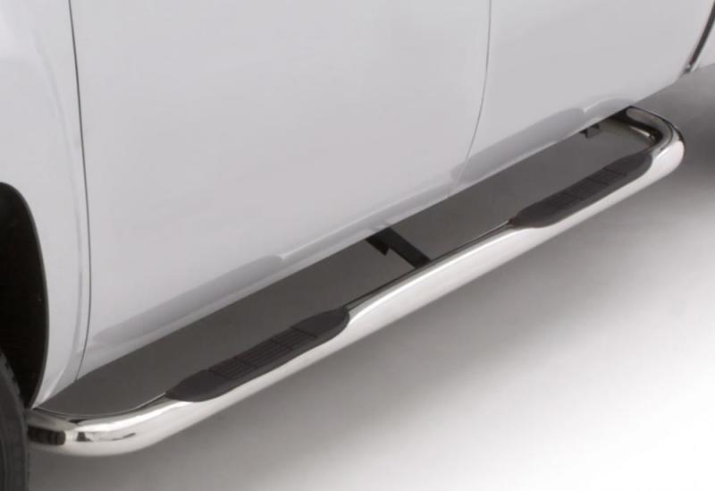 Lund 07-17 Chevy Silverado 1500 Ext. Cab 3in. Round Bent SS Nerf Bars - Polished 22677548