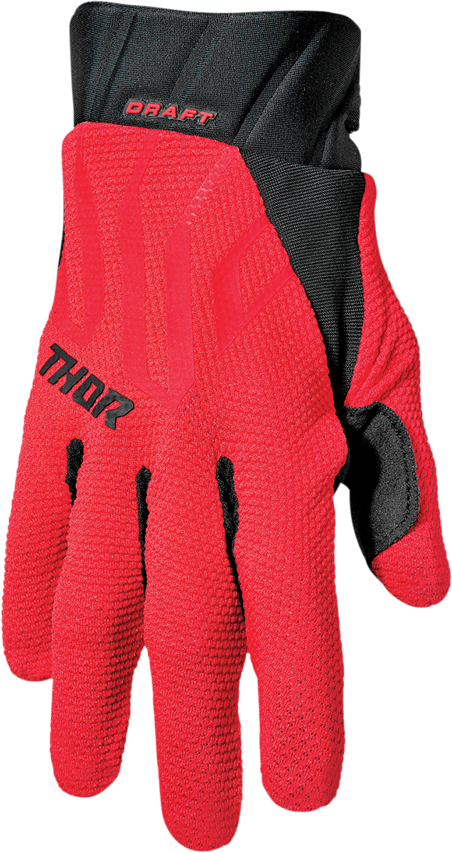 THOR Draft Gloves - Red/Black - XL 3330-6792