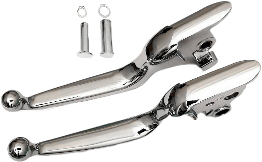 HARDDRIVE Smooth Lever Set `18-Up St Chrome 53578