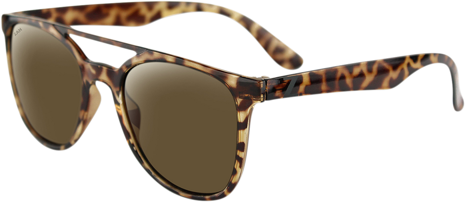 ZAN HEADGEAR Levee Sonnenbrille - Braune Schildpattoptik - Braun EZLE001 