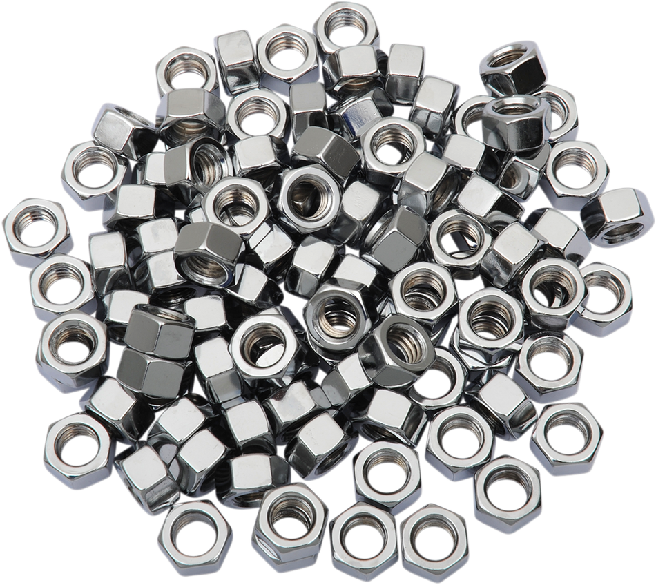 DRAG SPECIALTIES 3/8"-24 Chrome Hex Nut MPB167