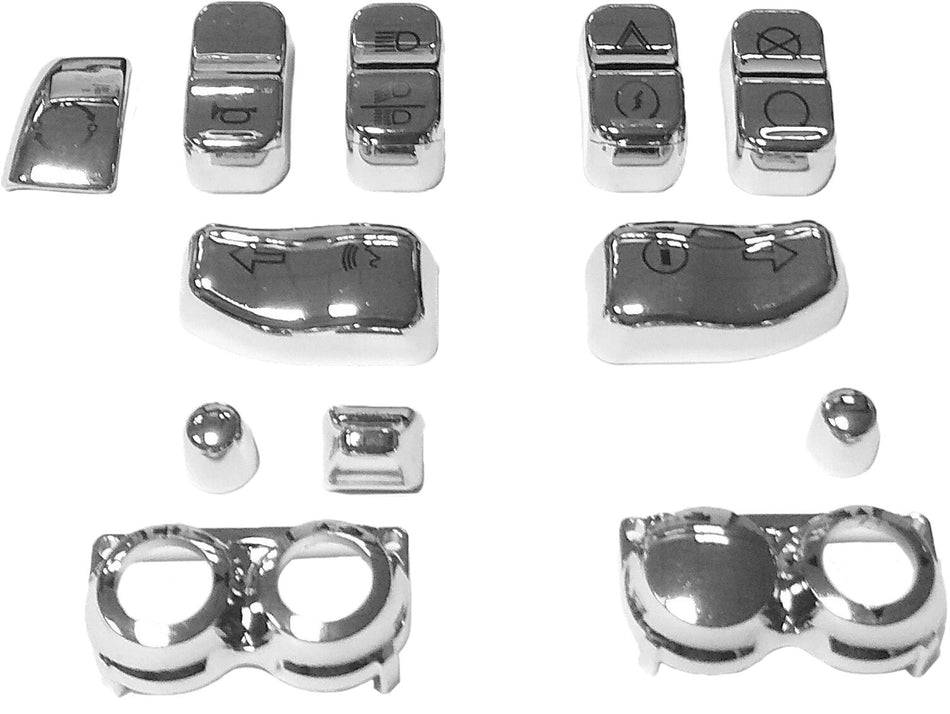 HARDDRIVE Switch Cap Kit Chrome `16-Up Flht/Fltr Exc Se Models 370341