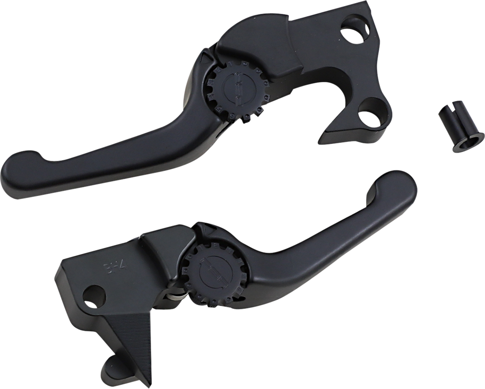 POWERSTANDS RACING Lever Set - Anthem - Shorty - Black 12-01653-22