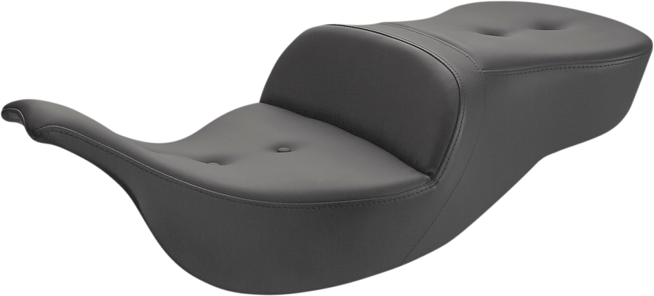 SADDLEMEN Pillow-Top Roadsofa Seat - Black - FLH/FLT '99-'07 897-07-181