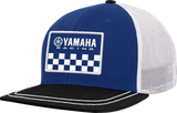 YAMAHA APPAREL Yamaha Racing-Mütze – Flacher Schirm – Schwarz/Blau NP21A-H3198 