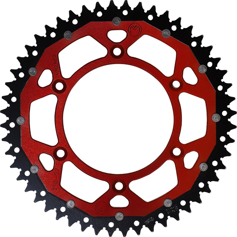 MOOSE RACING Dual Sprocket - Red - 52 Tooth 1210-210-52-13X