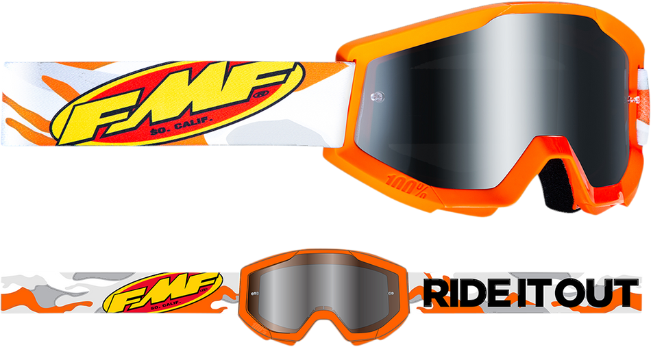 FMF PowerCore Goggles - Assault - Gray - Silver Mirror F-50051-00002 2601-3012