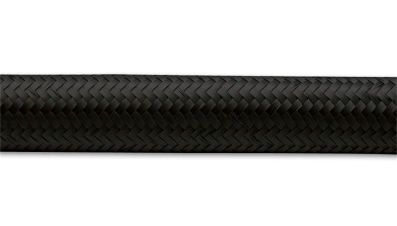 Vibrant -6 AN Black Nylon Braided Flex Hose (2 foot roll) 11956