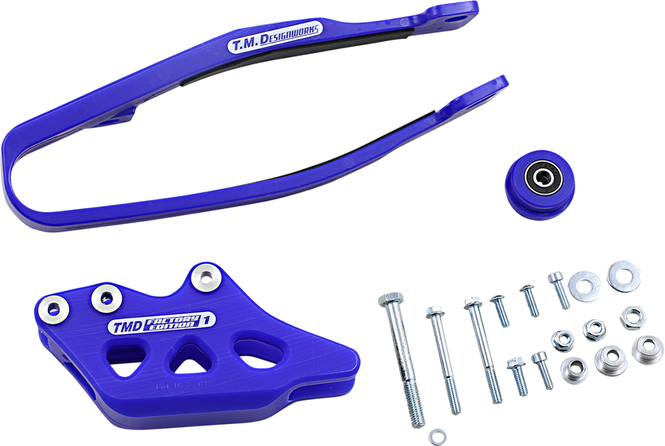 T.M. DESIGNWORKS Chain Guide/Slider - Yamaha - Blue YCP-OR2-BU