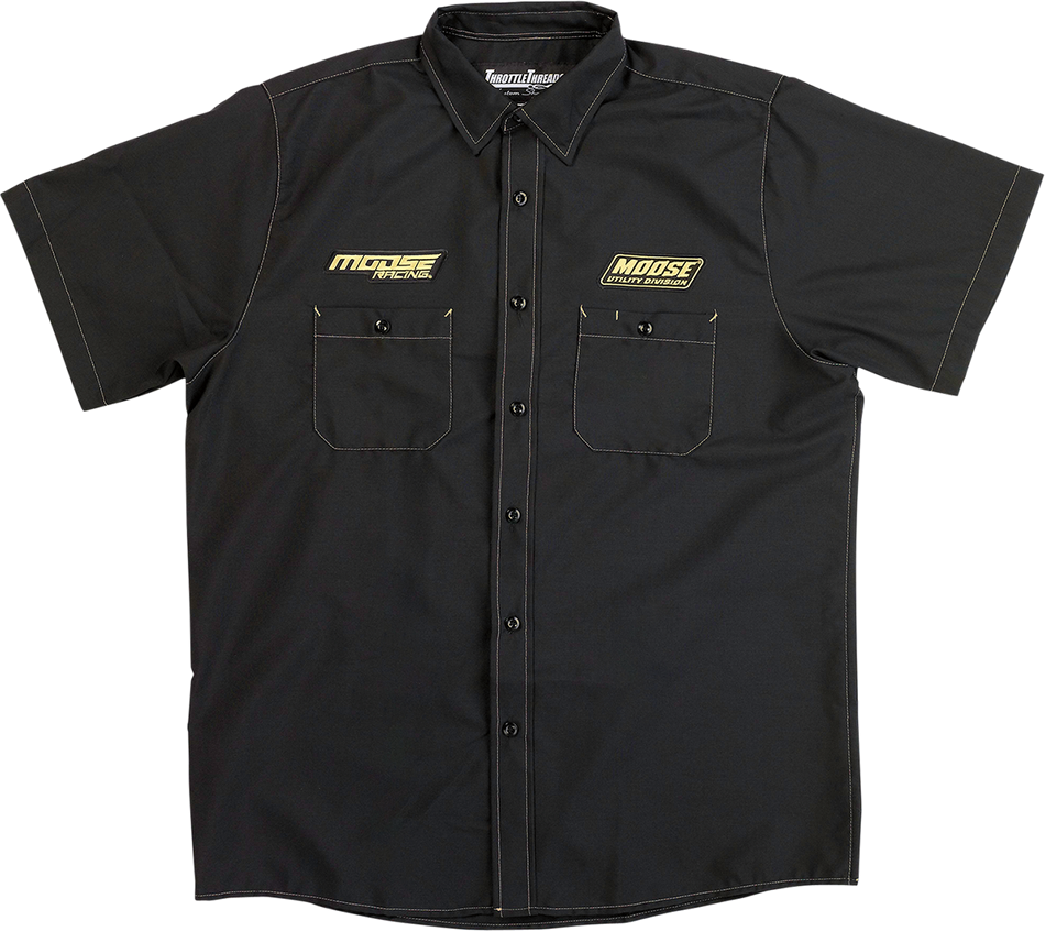 MOOSE RACING Moose Racing Shop Shirt - Black - 3XL MSR01S8RD3X