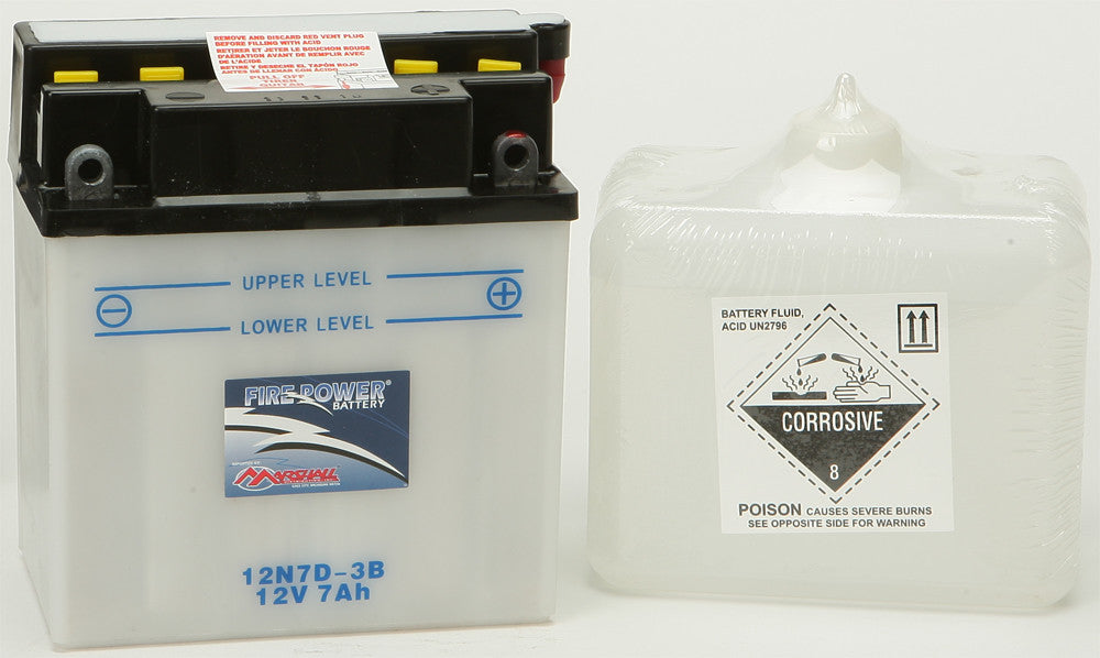 MARSHALLSBattery W/Acid 12n7d-3b Fire Power12N7D-3B~MAR
