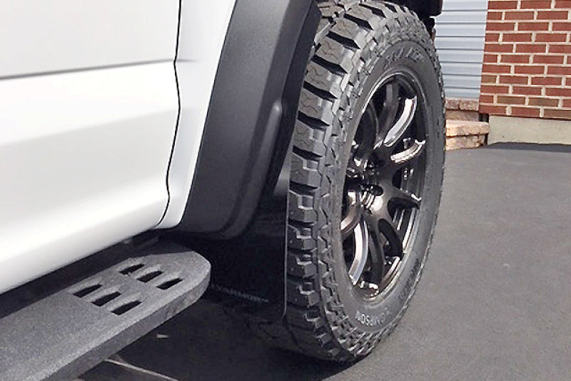 Rally Armor 17-19 Ford F-150 Raptor UR Black Mud Flap w/ Dark Grey Logo MF53-UR-BLK/DGRY