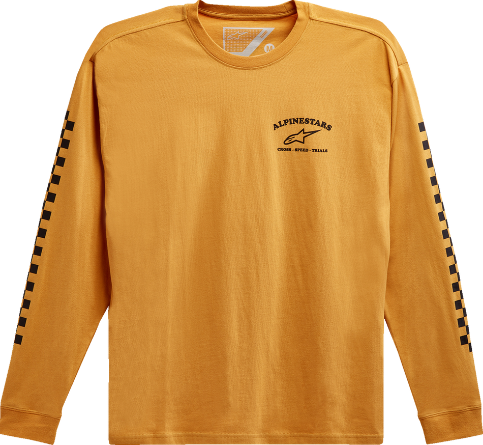 ALPINESTARS Sunday Long-Sleeve T-Shirt - Gold - Medium 12137184059M