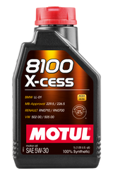 Motul Synthetic Engine Oil 8100 5W30 X-CESS 1L 108944