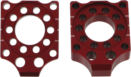 PRO CIRCUIT Axle Blocks - Honda CRF150R - Red HAB07