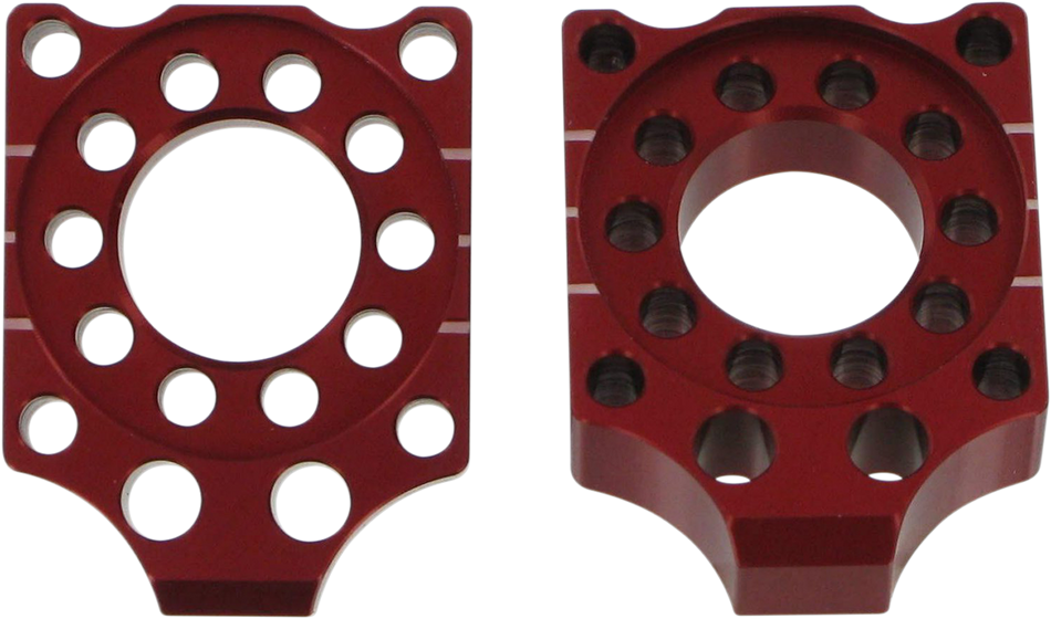 PRO CIRCUIT Axle Blocks - Honda CRF150R - Red HAB07