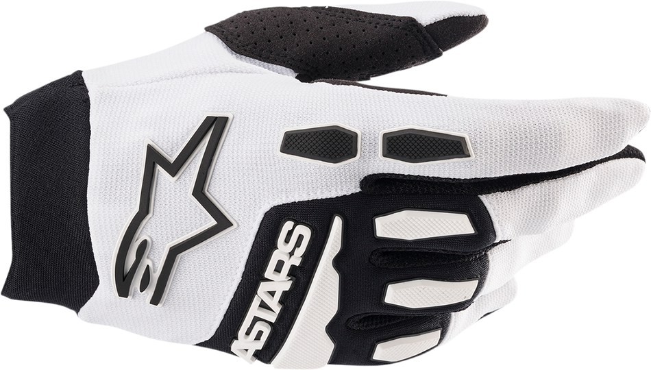 ALPINESTARS Full Bore Gloves - White/Black - Large 3563622-21-L