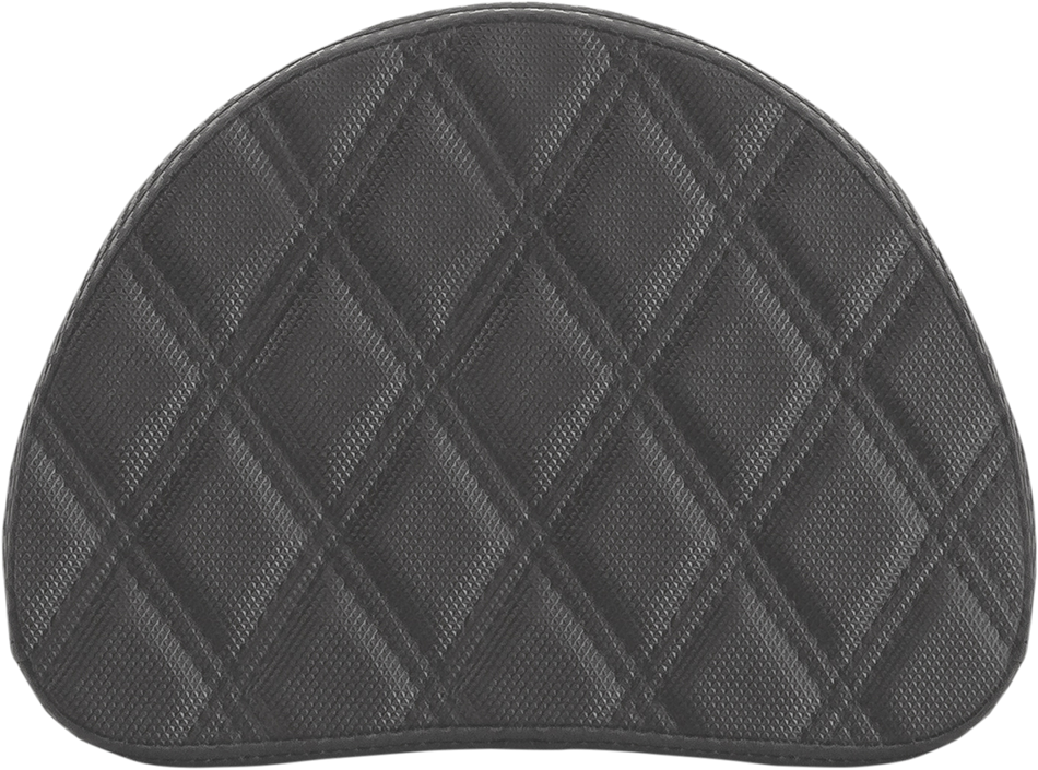 SADDLEMEN Sissy Bar Pad - Lattice Stitched - Black 0513SDC