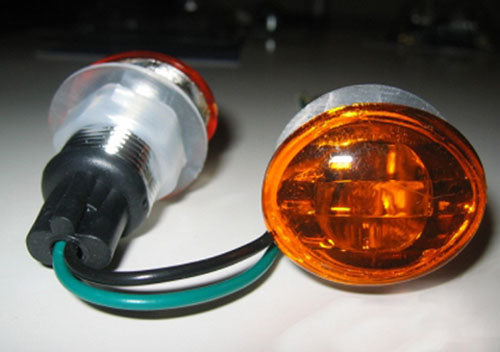 K&s Marker Lights, Flat Oval, Mini(S/F) Amber 760499