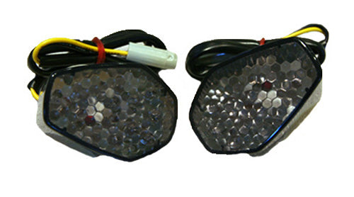 K&s Led Fairing Marker Lights For Suzuki Gsxr Models, Smoke Lens ( 760563
