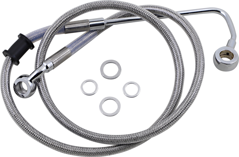 DRAG SPECIALTIES Brake Line - +6" - Stainless Steel - '15-'17 Softail 618302-6